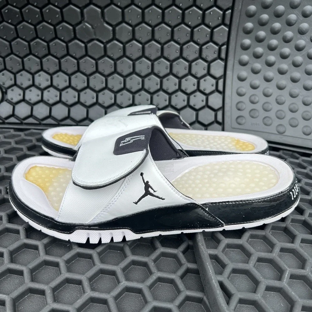 Nike Air Jordan Hydro 11 XI White Concord Space Jam #45 Slides Men's Size 13